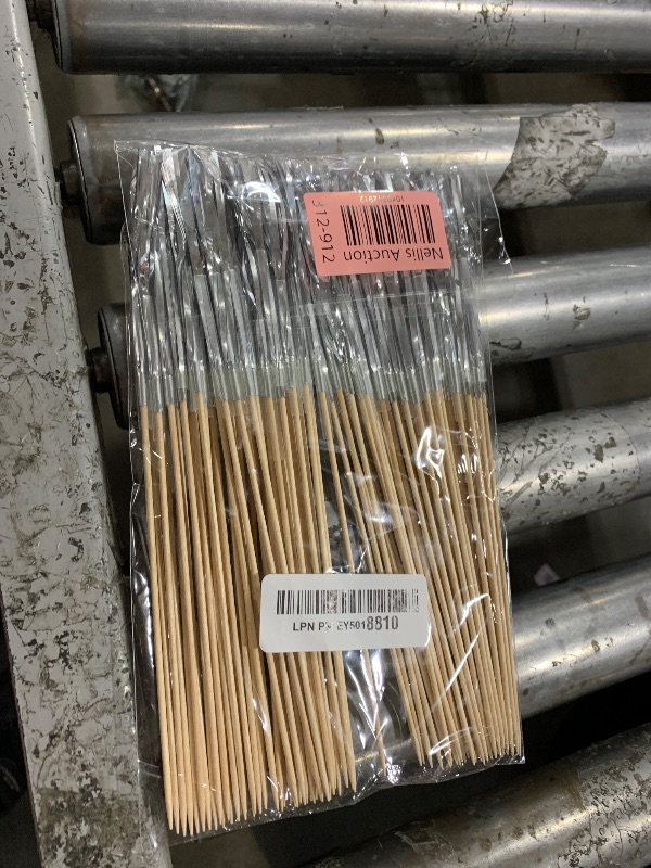 Photo 1 of 100 Pieces Firework Cupcake Toppers Graduation Foil Frill Toothpicks Holiday Cake Decorations 9 Inch Shape Food Picks for Halloween Party Favors Supplies (Silver)