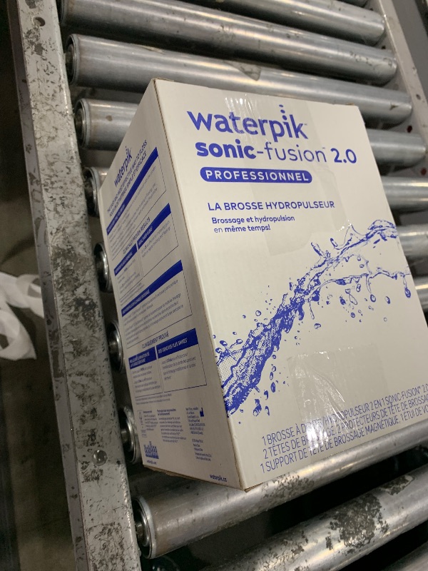 Photo 1 of Waterpik Sonic-Fusion 2.0 Professional Flossing Electric Toothbrush with Water Flosser Combo In One, White SF-04, Packaging May Vary
