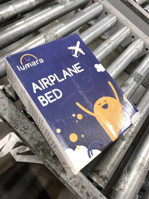Photo 1 of LUMARA Toddler Airplane Bed - Inflatable Airplane Bed for Toddlers, Plane Baby Seat Extender for Kids - Blow Up Air Mattress for Child Flight Sleep with Safety Belt, Innovative Valves, No Pump Needed
