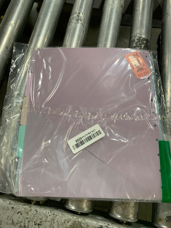 Photo 1 of 10 Letter Size Discbound Dividers with Tabs and Pockets - 8.5 x 11 Plastic Dividers for Office