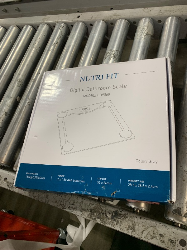 Photo 1 of Bathroom Scale for Body Weight, NUTRI FIT Digital Weighing Scale Accurate Electric Weight Loss Watcher Scale, 330 lb Capacity, Step on Technology with AAA Batteries, Birthday Gifts