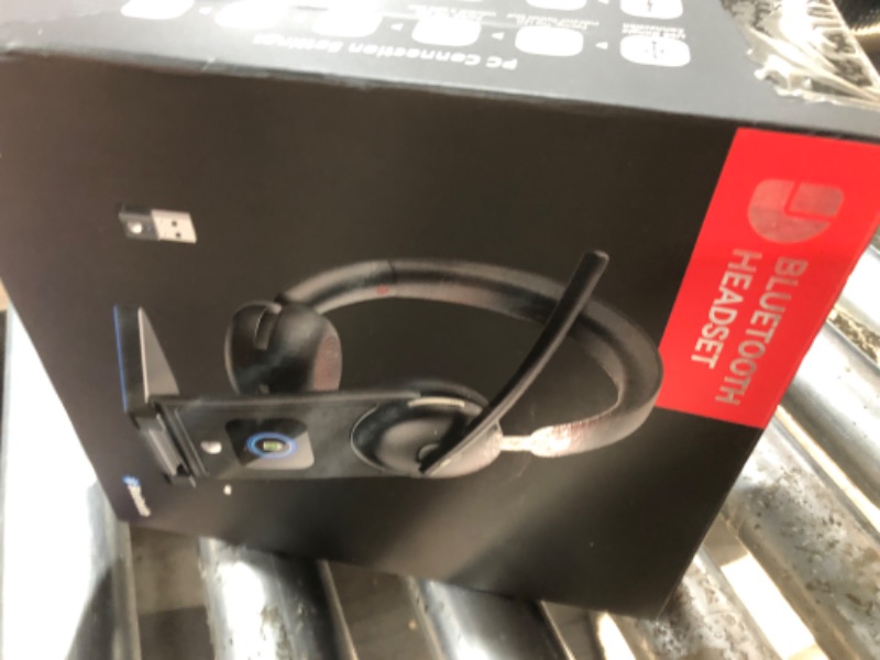Photo 1 of Dytole Wireless Headset with Mic for Work-Bluetooth 5.3 Headset with Noise Cancelling, Wireless Headsets with 65Hrs Battery & 10Min Fast Charge, Smart Dock with Digital Display for PC/Computer/Teams