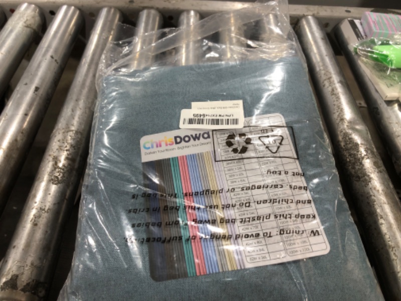 Photo 1 of ChrisDowa 100% Blackout Blue Solid Curtains 63 Inches Long 2 Panels for Bedroom Living Room,Farmhouse Room Darkening Thermal Insulated Soundproof Grommet Top Window Treatment Drapes,52x63
