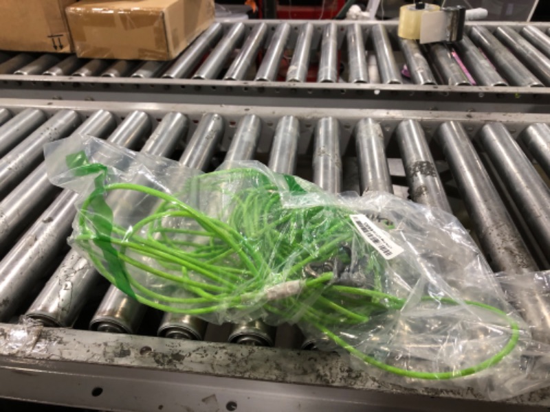 Photo 1 of Tresbro 50 FT Dog Tie Out Cable with Spring, Shock Absorbing Tether Chains for Outside Aavilable in 10/15/20/25/30/40/50/70/100/120 FT, Heavy Duty Leads for Yard for Medium & Large Dogs Up to 500 LBS