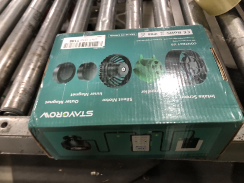 Photo 1 of STAYGROW Atlantic Series WP-10000 Wave Maker for Aquarium, DC 24V 20W 2642 GPH (10000 L/H) Powerhead, Powerful yet Silent Sine Wave Controllable Wave Pump for Fresh/Saltwater/Marine/Reef Tank Black