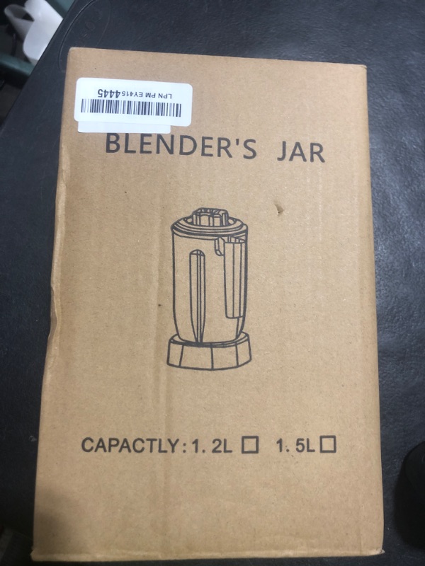 Photo 1 of CRANDDI Replacement Pitcher, 40oz Blender Cup with Tamper, Replacement Blender Container Compatible with K98C, K85, K80, K80TS, 1200 ML Spare Cup, Serve 1 or 2 People, Clear (1.2L)