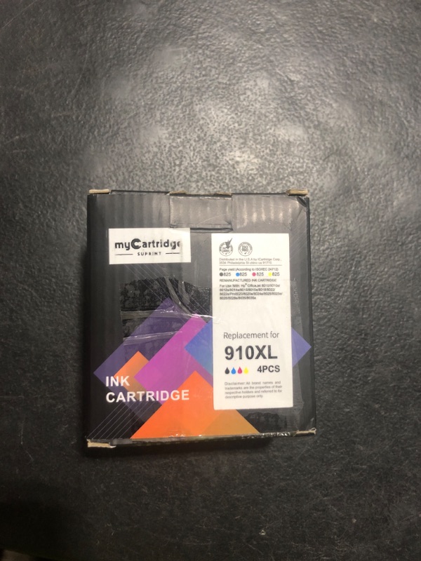 Photo 1 of 910XL Ink Cartridges for HP Printers Replacement for HP 910 Ink HP 910XL Ink Cartridges Combo Pack for HP 910 Work with OfficeJet Pro 8015e 8025e 8020e 8015 8020 8028e 8035e 8010e Printer(4 Pack)