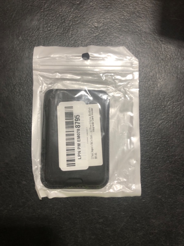 Photo 1 of [2 Pack] Magnetic Wallet Compatible with MagSafe for iPhone 16 15 14 13 12 Pro Max Plus Model, Upgraded Mag 3 Safe Card Holder Stick on for Apple Cell Phone, Black&Black