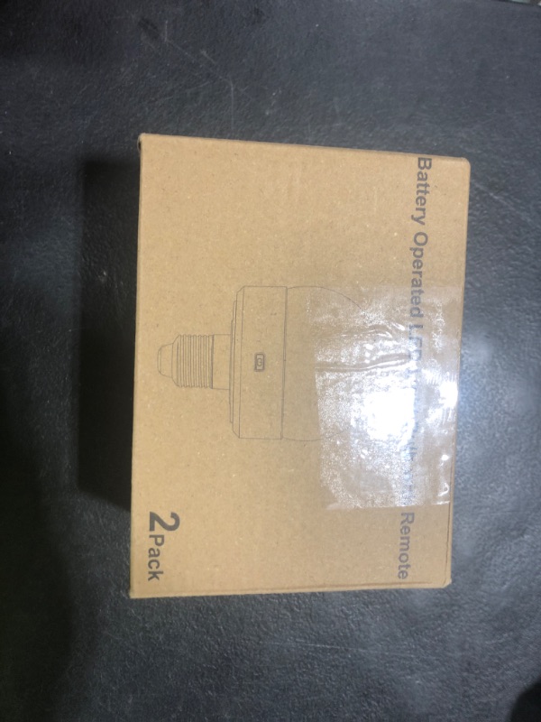 Photo 1 of Rechargeable Battery Operated Light Bulb with Remote Control 2 Packs, 350LM Dimmable Detachable LED Bulb with 15 Colors Selectable & 3 Timer, Wireless Puck Light Bulb for Wall Sconce, Non-Hardwired