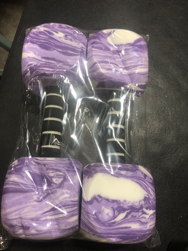 Photo 1 of 2pcs Water Weights for Pool Exercise, EVA-Foam Water Aerobics Equipment, Pool Dumbbells for Women,Kids,Seniors, Water Workouts, Weight Loss(Purple)