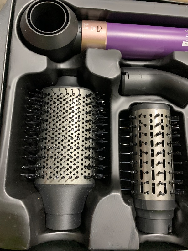 Photo 1 of Vincofy 7-in-1 Hair Dryer Brush and Hair Styler Set – Fast Drying, Curling, Straightening & Volumizing – Hot Air Styling Tool with No Heat Damage – for All Hair Types – Lavender