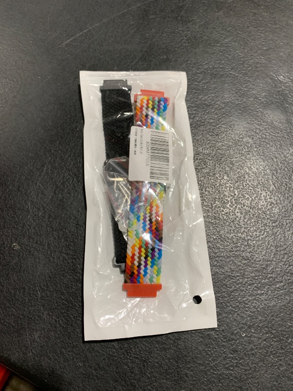 Photo 1 of 2 Pack Quick Release Braided Bands - 18mm 19mm 20mm 22mm 24mm Solo Loop Adjustable Soft Band for Women Men