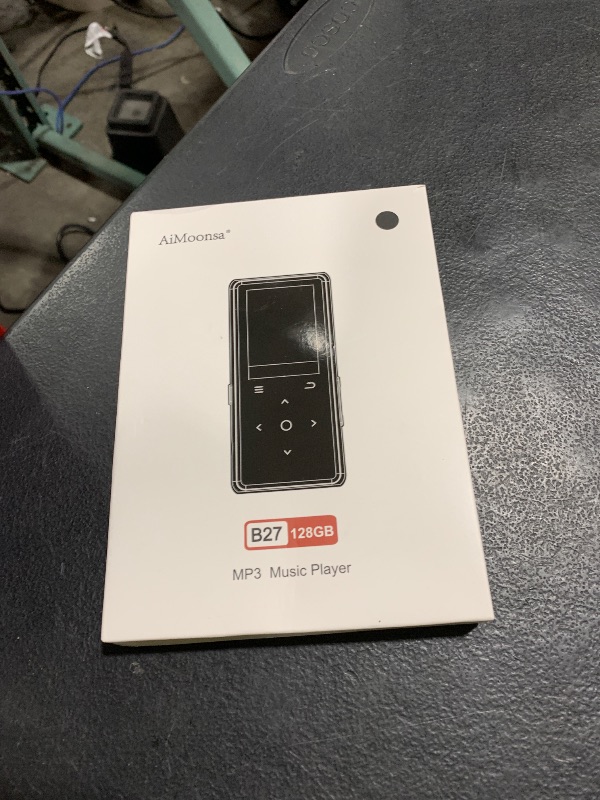 Photo 1 of 128GB MP3 Player with Bluetooth 5.2, AiMoonsa Music Player with Built-in HD Speaker, FM Radio, Voice Recorder, HiFi Sound, E-Book, Earphones Included