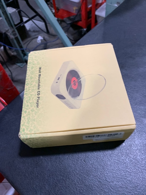Photo 1 of MICOCIOUS Bluetooth Portable Home CD Music Player with Remote Control, Timer, Built-in Speakers and LED Display - FM Radio Boombox (White)