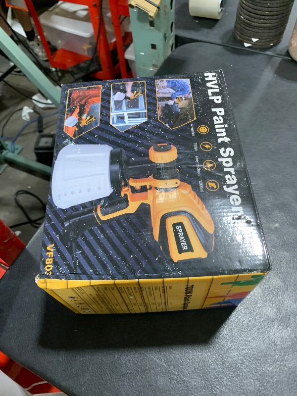 Photo 1 of VONFORN Paint Sprayer, 700W HVLP Spray Gun with Cleaning & Blowing Joints, 4 Nozzles and 3 Patterns, Easy to Clean, for Furniture, Cabinets, Fence, Walls, Door, Garden Chairs etc. VF803
