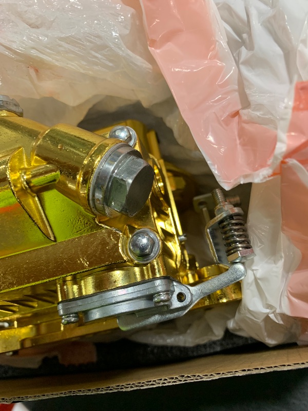 Photo 1 of Trucktok 0-80350 Carburetor Replacement for 2300 2 Barrel 350 CFM Carburetor Electric Choke (Golden)