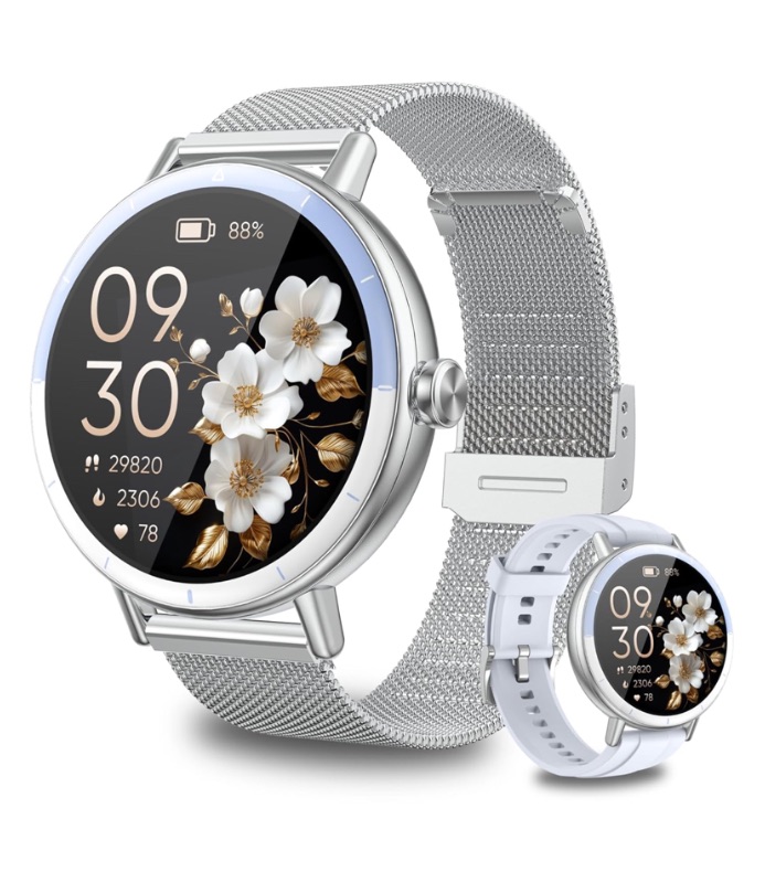 Photo 1 of Smart Watches with Bluetooth Calls(Answer&Make) for Android/iPhone,1.27’’ Touch Screen with IP68 Waterproof Activity for Women/Men, Pedometer with 100 Sports Model+/Heart Rate/SpO2 Monitor
