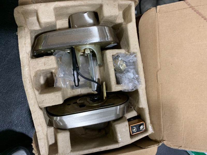 Photo 1 of Schlage BE365 PLY 619 Plymouth Keypad Deadbolt, Electronic Keyless Entry Lock, Satin Nickel