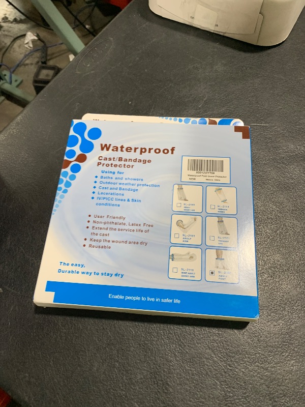 Photo 1 of 100% Waterproof Foot Cast Cover Wound Protector for Shower Bath, Watertight Cast Bag Covers for Broken Surgery Foot, Wound and Burns - Reusable [2025 Upgrade]