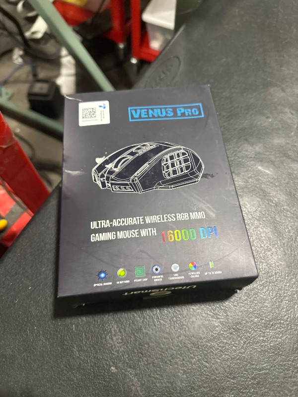 Photo 1 of UtechSmart Venus Pro RGB Wireless MMO Gaming Mouse, 16,000 DPI Optical Sensor, 2.4 GHz Transmission Technology, Ergonomic Design, 16M Chroma RGB Lighting, 16 programmable Buttons, Up to 70 Hours