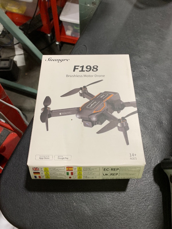 Photo 1 of F198 Drone with Dual Camera, 720P HD 90° Adjustable Lens, Quadcopter Dual Camera, WiFi APP, 3D Flip, Auto Hold, Optical Flow Positioning, Foldable Drone for Adult Beginners