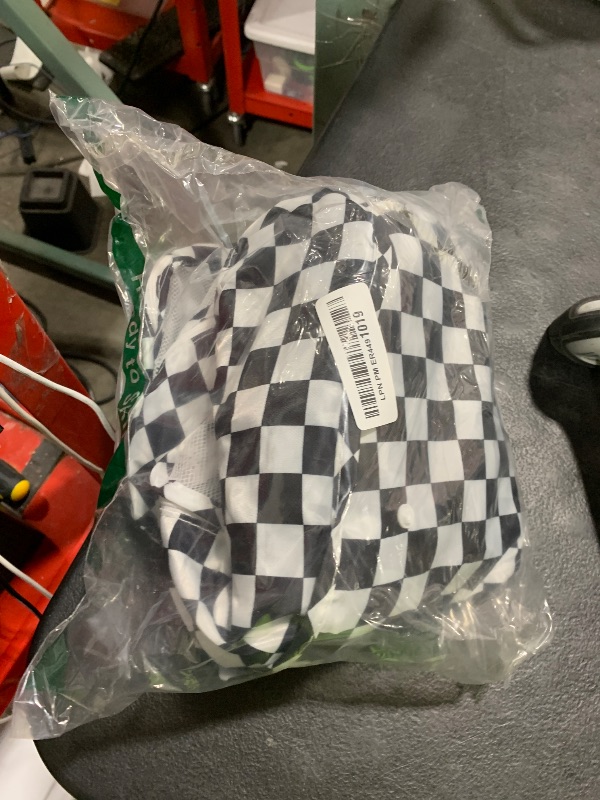 Photo 1 of 8 Set Packing Cubes for Suitcases,Packing Cubes with Shoe Bag, Cosmetics Bag, Clothing Bag, Accessories Bags Packing Cubes for Travel Luggage Organizer Women Men(Black White Checkered)