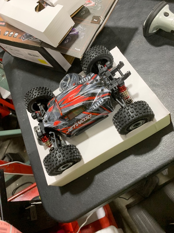 Photo 1 of Jetwood 1/16 Fast Brushless RC Cars for Adults, Max 42 mph High Speed Remote Control Car for Boys, Electric RTR Race RC Truck, Oil-Filled Shocks RC Buggy, Offroad All Terrian JC16EP with 2 Lipo