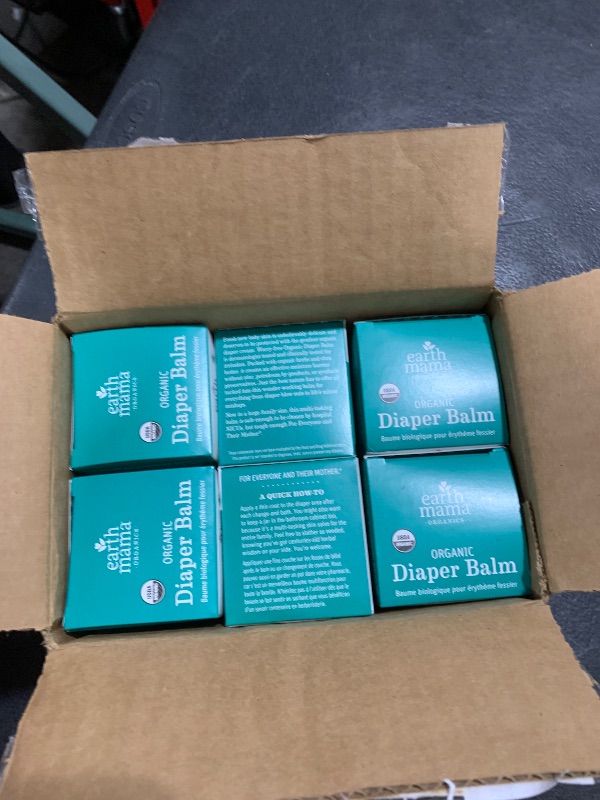 Photo 1 of Earth Mama Organic Economy Size Diaper Balm | Diaper Cream for Baby | EWG Verified, Petroleum & Artificial Fragrance-Free with Calendula for Sensitive Skin, 4-Fluid Ounce (6-Pack)