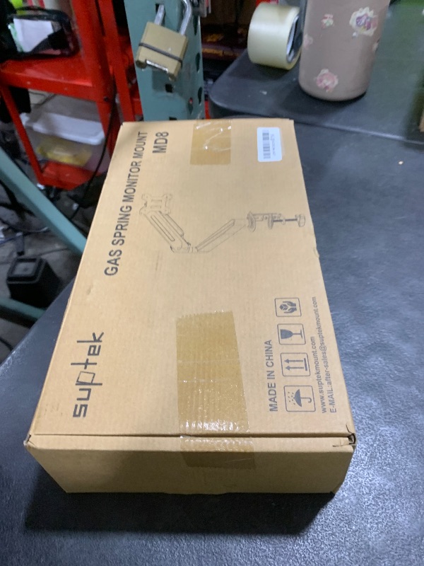 Photo 1 of Suptek Monitor Mount Gas Spring Monitor Arm Desk Mount Fully Adjustable Fits 17 20 22 23 24 26 32 inch Monitors Weight Capacity up to 22 lbs