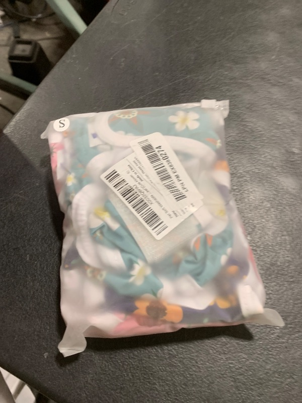 Photo 1 of Pet Soft Washable Female Diapers (3 Pack) Female Dog Diapers, Comfort Reusable Doggy Diapers for Girl Dog in Period Heat (Cute Flower, S)