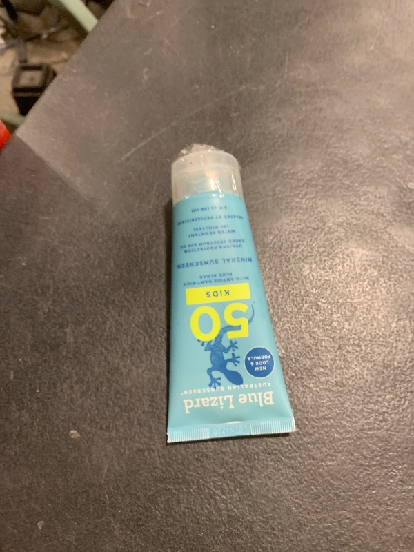 Photo 1 of Blue Lizard Kids Mineral SPF 50 Sunscreen Lotion, 100% Mineral, Children’s Sunscreen, Water-Resistant Formula, Paraben-Free, Fragrance-Free, 3 fl oz