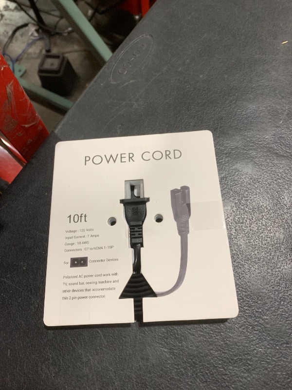 Photo 1 of 10 ft Power Cord Compatible with Singer, Brother, Baby-Lock, White, Viking, Pfaff Sewing Machine Power Cable Replacement