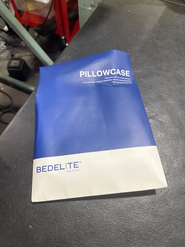 Photo 1 of BEDELITE Satin Pillowcase for Hair and Skin, Super Soft and Cooling Similar to Silk Pillow Cases 2 Pack with Envelope Closure, Gift for Women Men(20"x26" Standard Size, Blue Grey)