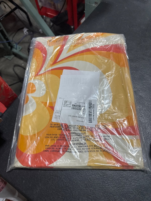 Photo 1 of Metronic Poly Mailers 14.5x19 Inch Shipping Bags for Clothes,Self Adhesive Shipping Envelopes for Small Business,Waterproof Mailers Poly Bags for Shipping,Packaging Mailing Bags Orange Flower 50pc
