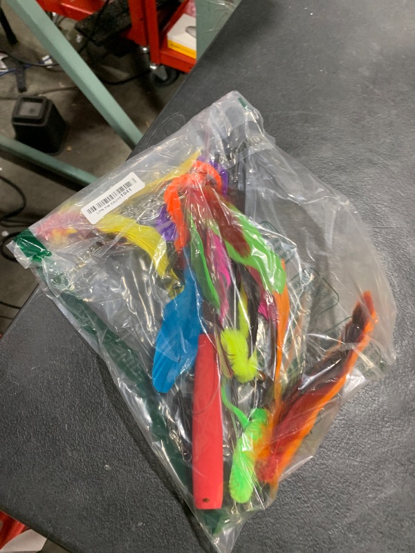 Photo 1 of MeoHui Interactive Cat Toys - Retractable Wand Toy and Feather Toys Refills for Indoor Cats to Chase and Exercise