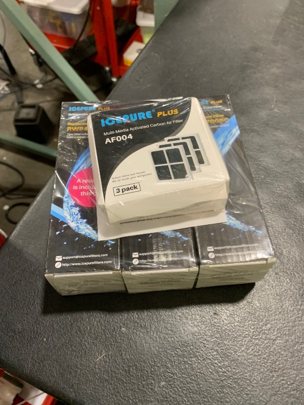 Photo 1 of ICEPURE PLUS ADQ747935 NSF/ANSI 53 Certified Replacement for LG LT1000P MDJ64844601, Kenmore Elite 9980, LT1000PC ADQ74793501 LT1000 RWF4700A RWF4700AB Refrigerator Water and LT120F Air Filter,3Combo