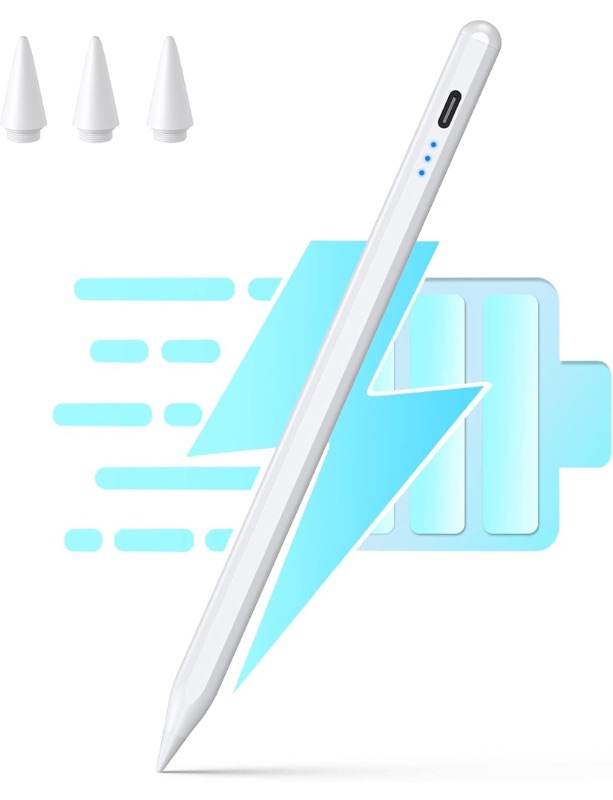 Photo 1 of Stylus Pen for iPad 11th & 10th Generation - 10Mins Faster Charge Compatible with (2018-2025) Apple iPad 6-11 Gen, iPad Air 3/4/5/M2/M3, iPad mini 5/6, iPad Pro 11"/12.9"/M4