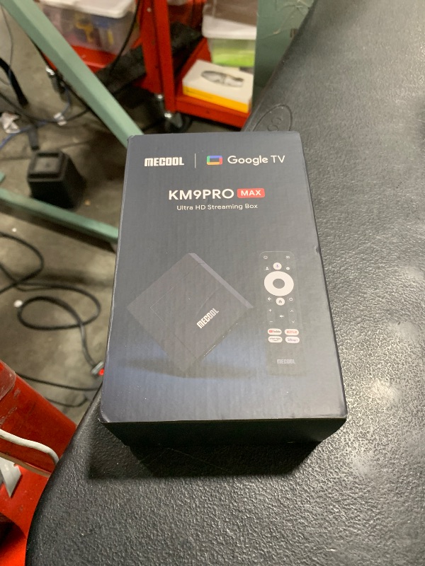 Photo 1 of Android TV Box 12.0, MECOOL KM9PRO MAX Smart TV Box 2GB 32GB Certification Netflix Google Assistant Dolby Audio, GTV TV Box 4K Support AV1 HDR 4K 2.4G 5.0G WiFi5 BT5.0