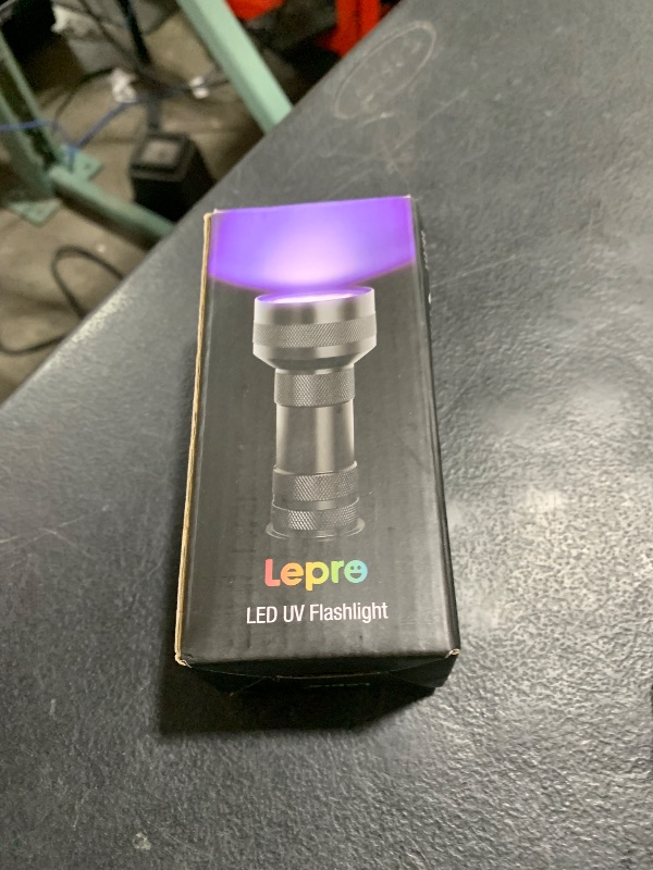 Photo 1 of Lepro 51 LEDs UV Light Handheld Blacklight, UV Flashlight Black Light, 395nm Detector for Pet Urine, Stains, Bed Bug and Scorpions, Battery Not Included