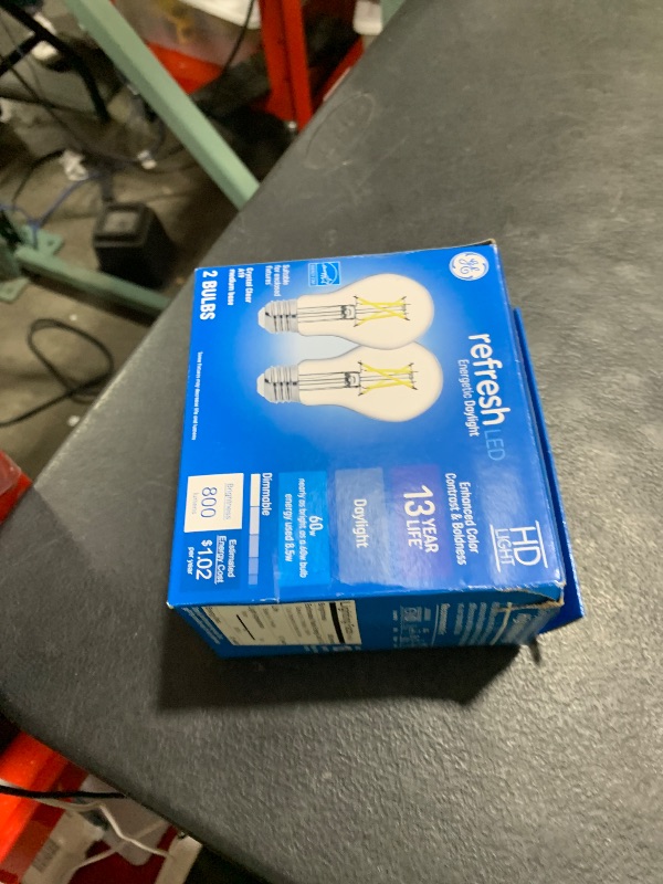 Photo 1 of GE Lighting 93129022 LED Light Bulbs, A19, 800 Lumens, 8.5-Watts, 2-Pk. - Quantity 1