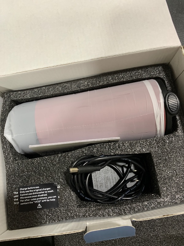 Photo 1 of VFZO Temperature Control Heated Travel Mug Smart Self Heating Coffee Mug 20 Oz App Controlled LED Display coffee serving sets mug kept at a constant temperature for 4-10 hours (Burgundy, 20 oz)