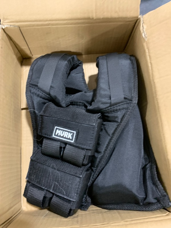 Photo 1 of MVRK Adjustable Weighted Vest Men 18 lbs - Weighted Workout Vest With Iron Weights, Heavy Duty Weighted Exercise Vest For Functional Training, Slim Design Weighted Running Vest, Weight Vest for Men