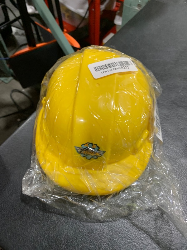 Photo 1 of TOYANDONA 5pcs Kids Construction Hat Yellow Plastic Childrens Hard Hat Toy Construction Worker Helmets for Kids Dress Up Costume Child Party Hat