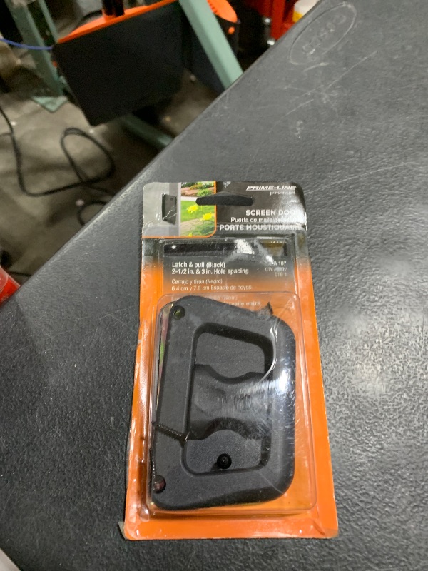 Photo 1 of Prime-Line A 187 Black Plastic Hat Section Screen Door Handle and Latch (Single Pack)