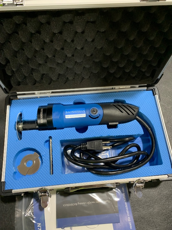 Photo 1 of BAOSHISHAN Cast Cutter Cast Removal Saw Electric Orthopedic Cast Saw with 3 Types of Alloy Blade, Oscillating Speed Adjustment 110V, Model BSS-356 (BLUE)