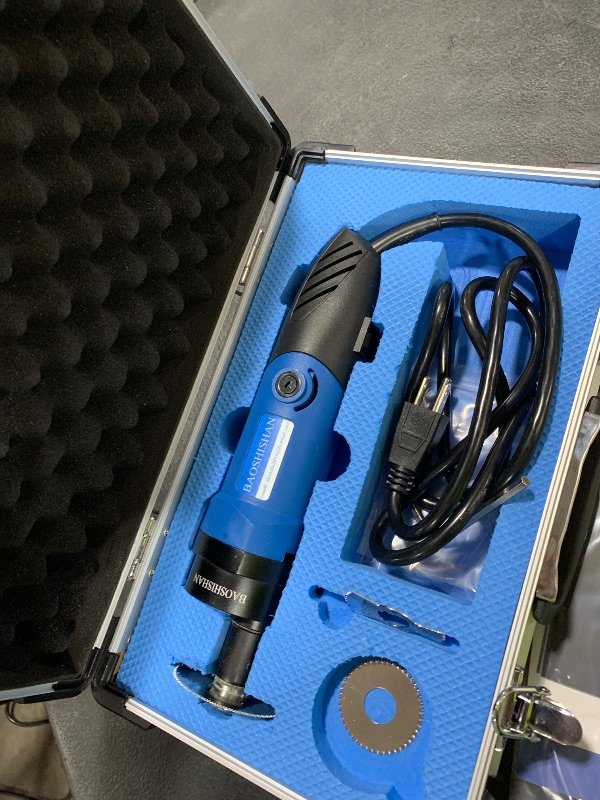 Photo 1 of BAOSHISHAN Cast Cutter Cast Removal Saw Electric Orthopedic Cast Saw with 3 Types of Alloy Blade, Oscillating Speed Adjustment 110V, Model BSS-356 (BLUE)