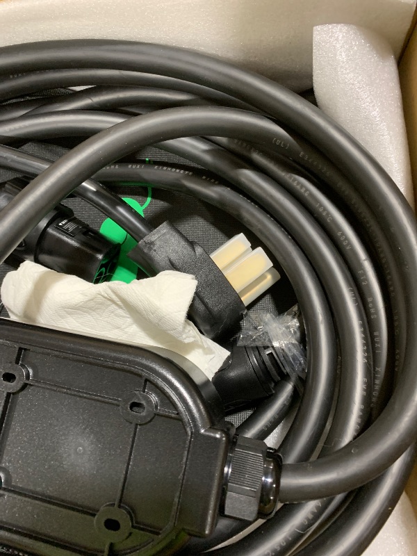 Photo 1 of SubSun Universal Portable Level 2 EV Charger 50Amp 240V Electric Car Charger for All North American EVs Includes J1772 and Tesla, 25FT EV Charging Cable with NEMA 14-50 Plug (with Tesla Adapter)