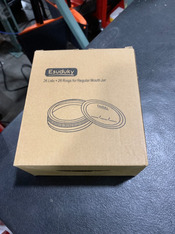 Photo 1 of Esuduky 52Pcs Mason Jar Lids with Rings Regular Mouth, Upgrade Canning Lids with Rings/Bands for Ball, Kerr Jars and More, Split-Type with Leak Proof & Airtight, Food Grade Material for Mason Jars