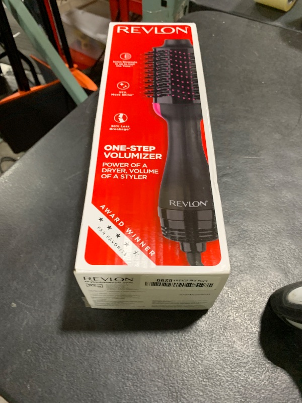 Photo 1 of REVLON One-Step Volumizer Hair Dryer and Styler with Improved Motor – Easy Salon-Style Blowouts – Less Frizz, More Shine, and Reduced Heat Damage, for all Hair Types and Lengths (Black)