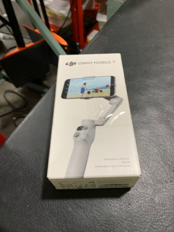 Photo 1 of DJI Osmo Mobile 7 Gimbal Stabilizer for iPhone, Android, Built-in Tripod, Ultra-Light, Comfortable Grip, 3-Axis Phone Gimbal, ActiveTrack 7.0, ShotGuides, One-Tap Edit, 10hrs Use, Phone Charging